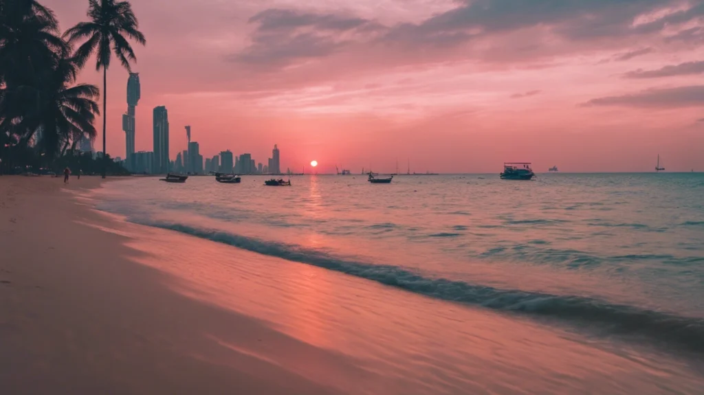Pattaya Sonnenuntergang strand